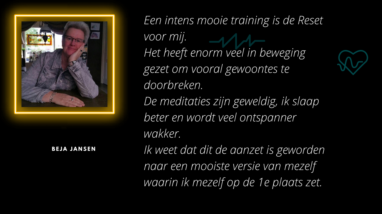 Reset training recensie - Beja