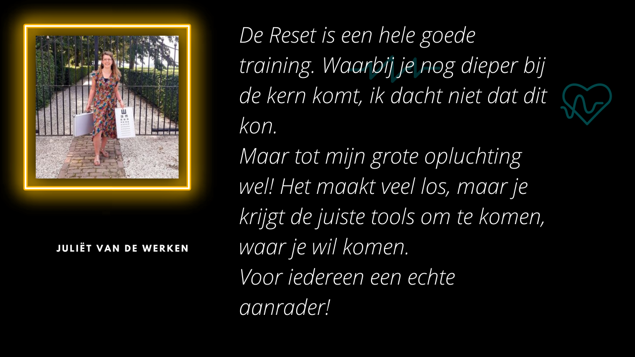 Reset training recensie - Juliet