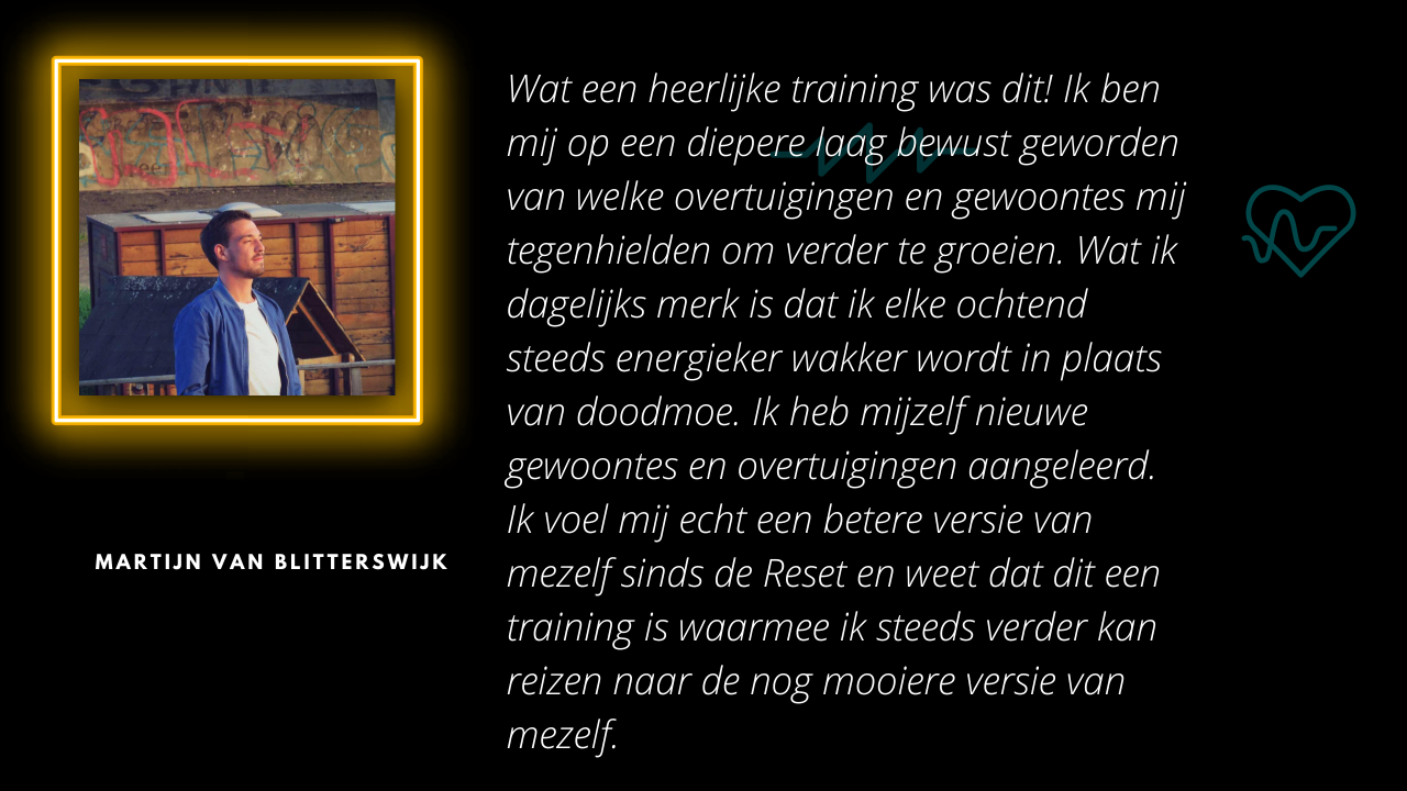 Reset training recensie - Martijn
